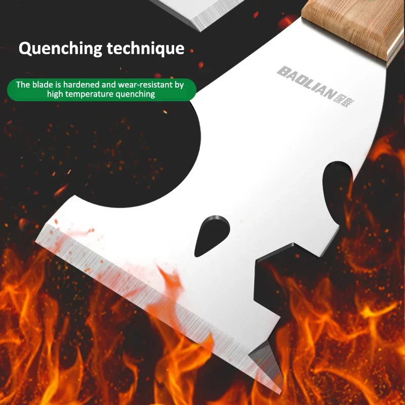 Stainless Steel Painter Scraper Cleaning Shovel Hammerhead Nail Drywall Hand Tool for Joint Taping Finishing Patching on Drywall