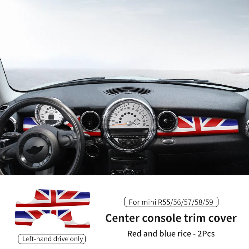 Car Dashboard Decal Leather Sticker For Mini Cooper R56 R55 R54 R57 R58 R59 Car Accessories Styling Only Left handdrive