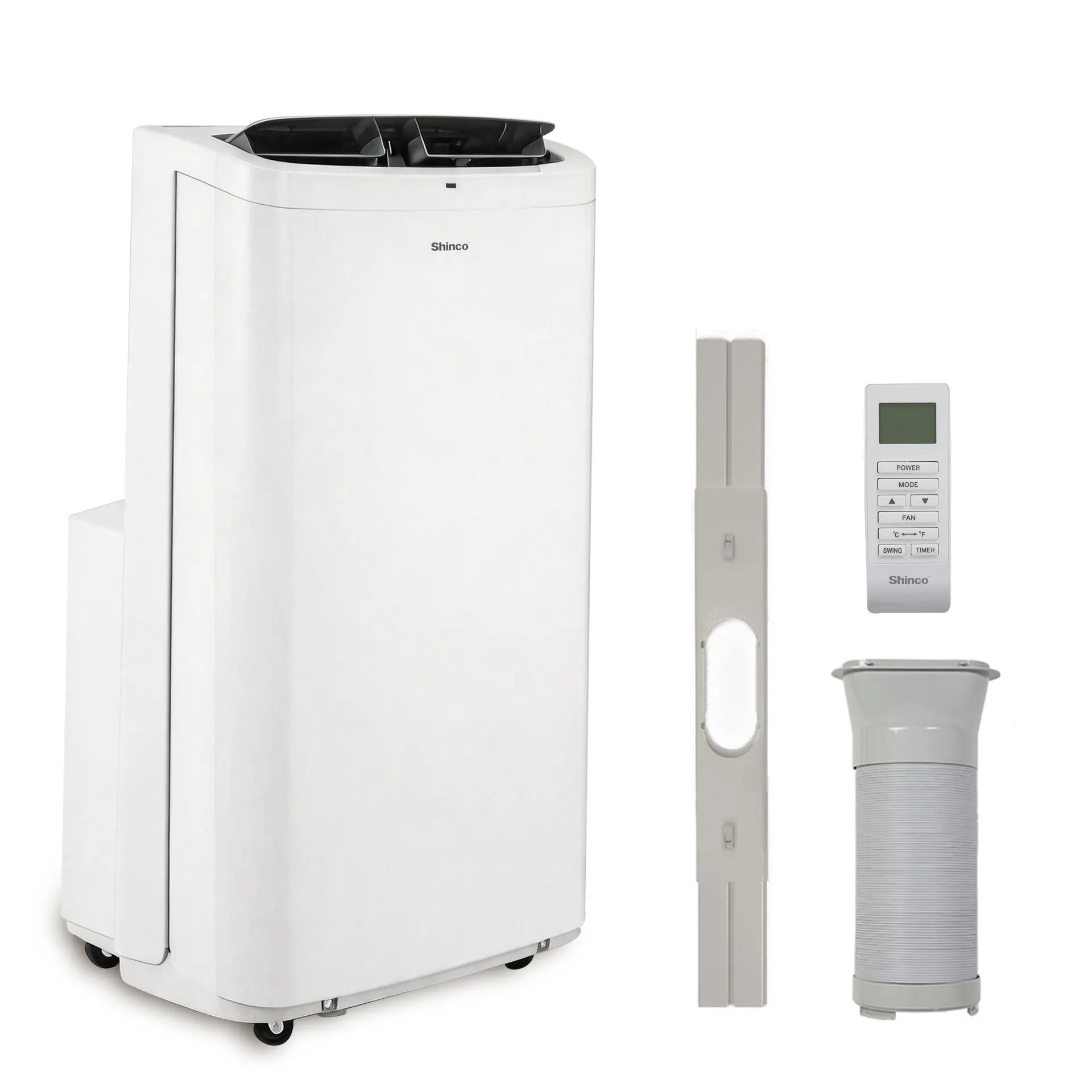 Shinco 14,000 BTU Portable Air Conditioner, Portable AC Unit with Built-in Cool, Dehumidifier & Fan Modes for Room up to 700 sq.ft, Room Air Conditioner with Remote Control, Installation Kit