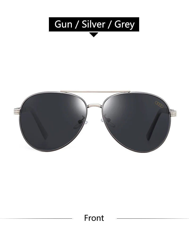 For audi High end luxury men driving polarized sunglasses, brand luxury design anti glare, men women Driver goggles gentlemanly