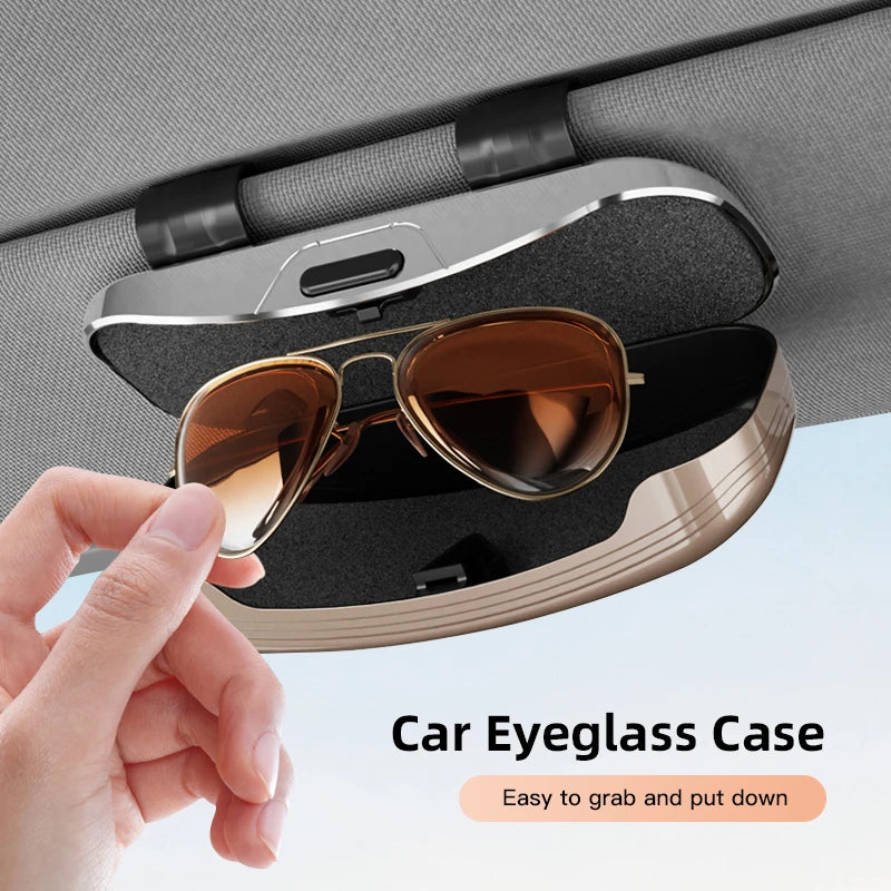 Car Emblem Sun Visor Glasses Case Sunglasses Storage Gift Box For Audi Sline A3 A4 A5 A6 A7 A1 A2 A8 Q1 Q2 Q3 Q4 Q5 Q6 Q7 Q8 TT