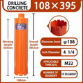 LAANCI Diamond core drill bit M22 thread 400mm diameter 25-500mm laser welding for reinforced concrete hole drill