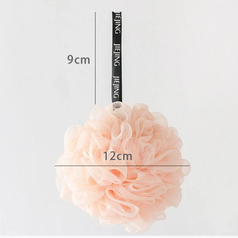 Soft Mesh Bath Sponge Balls Body Cleaner Exfoliating Scrubbers Bath Ball Nylon Cleaning Brushes Shower Puff Bath Flower