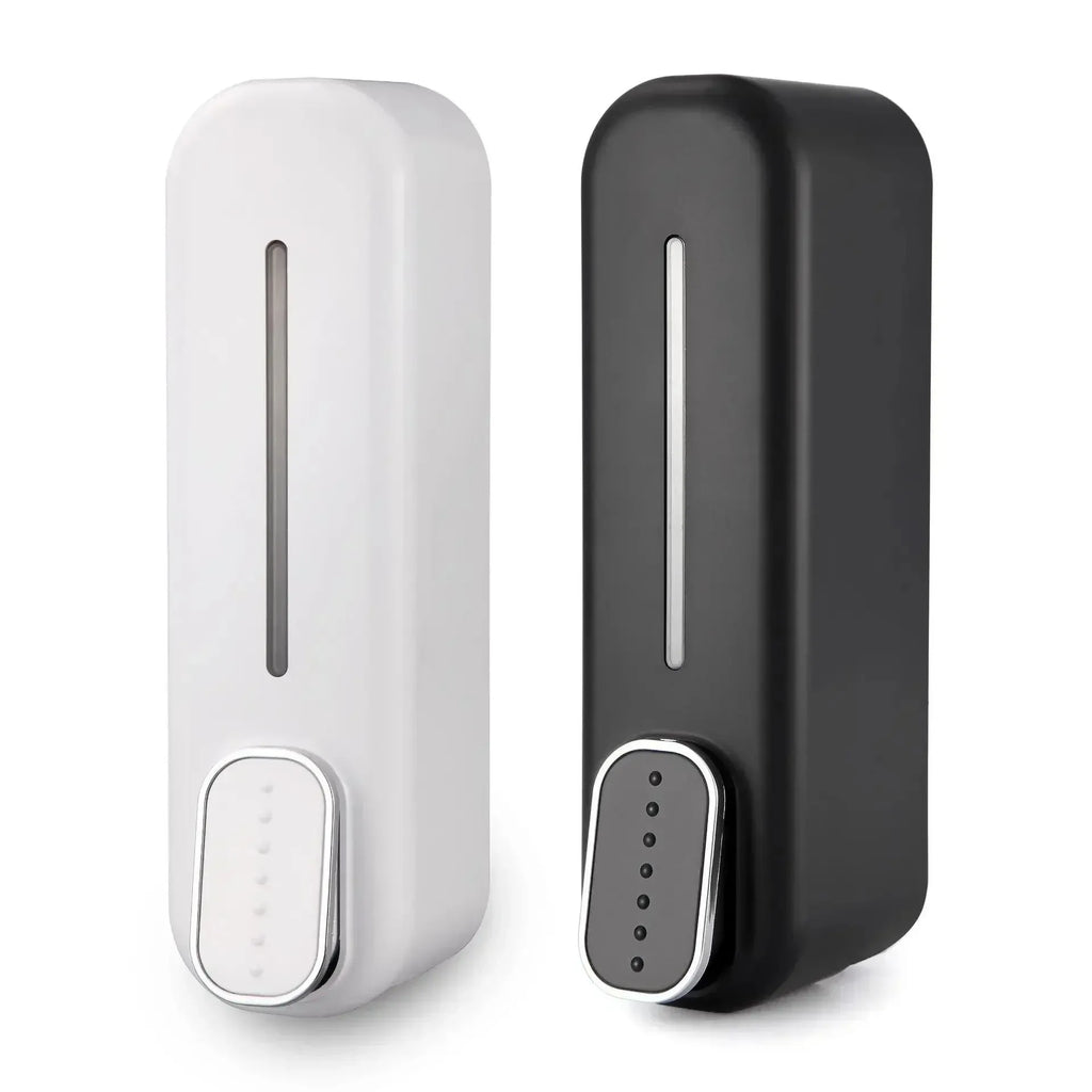 1-2pcs Hotel Manual Soap Dispenser Wall Mounted Shampoo And Shower Gel Box Bathroom Soap Bottle Portable Press Dispense Liquid