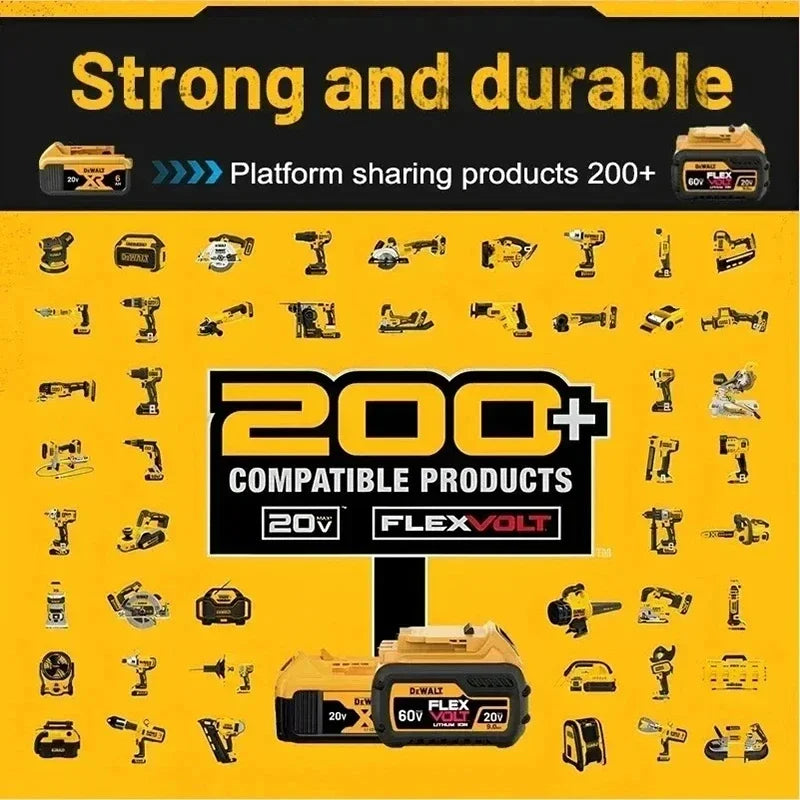DeWalt DCB200 20V 6.0Ah Battery Replacement For DeWalt 20V Max Tools 6Ah 9Ah Li-ion Power Tool Battery DCB184 DCB181 DCB205