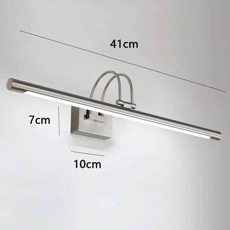 Retro Design Mirror Indoor Wall Lamp Metal Material Acrylic Lampshade Plating Body Sconce Light LED Hotel Bathroom Decor Lustres