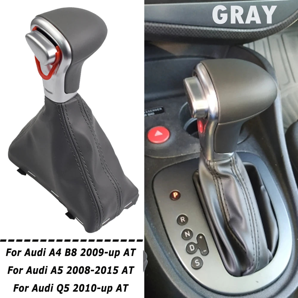 Carbon Fiber/Wood Automatic Gear Shift Knob For Audi A4 B8 2009-up/A5 2008-up/Q5 2009-2015/A6 C6 2006-2011/A6L C7 2012-2018