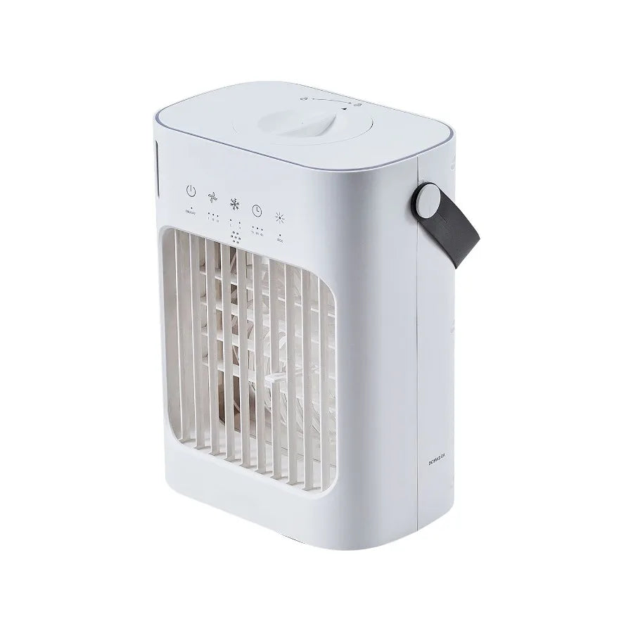 Portable Air Conditioner, 4-in-1 Evaporative Air Cooler, 3-Speed Mini Air Conditioner with 0-7H Smart Timer, 700ml Water Tank,