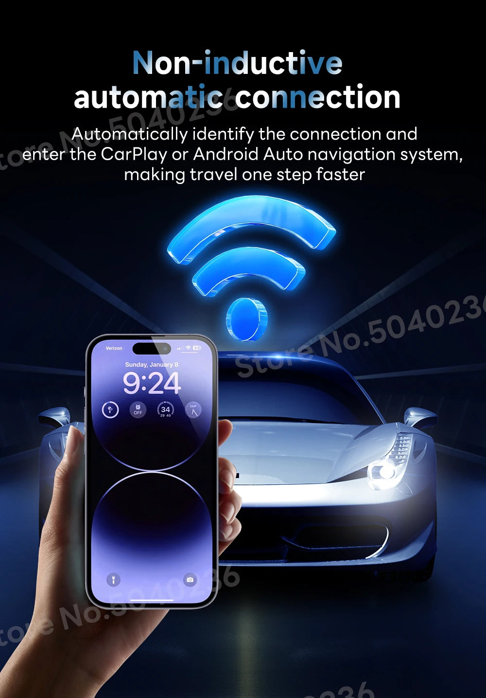 2026 CarlinKit 5.0 2Air Wireless Android Auto Box Portable CarPlay Wireless Dongle For Car Radio with Wired CarPlay/Android Auto