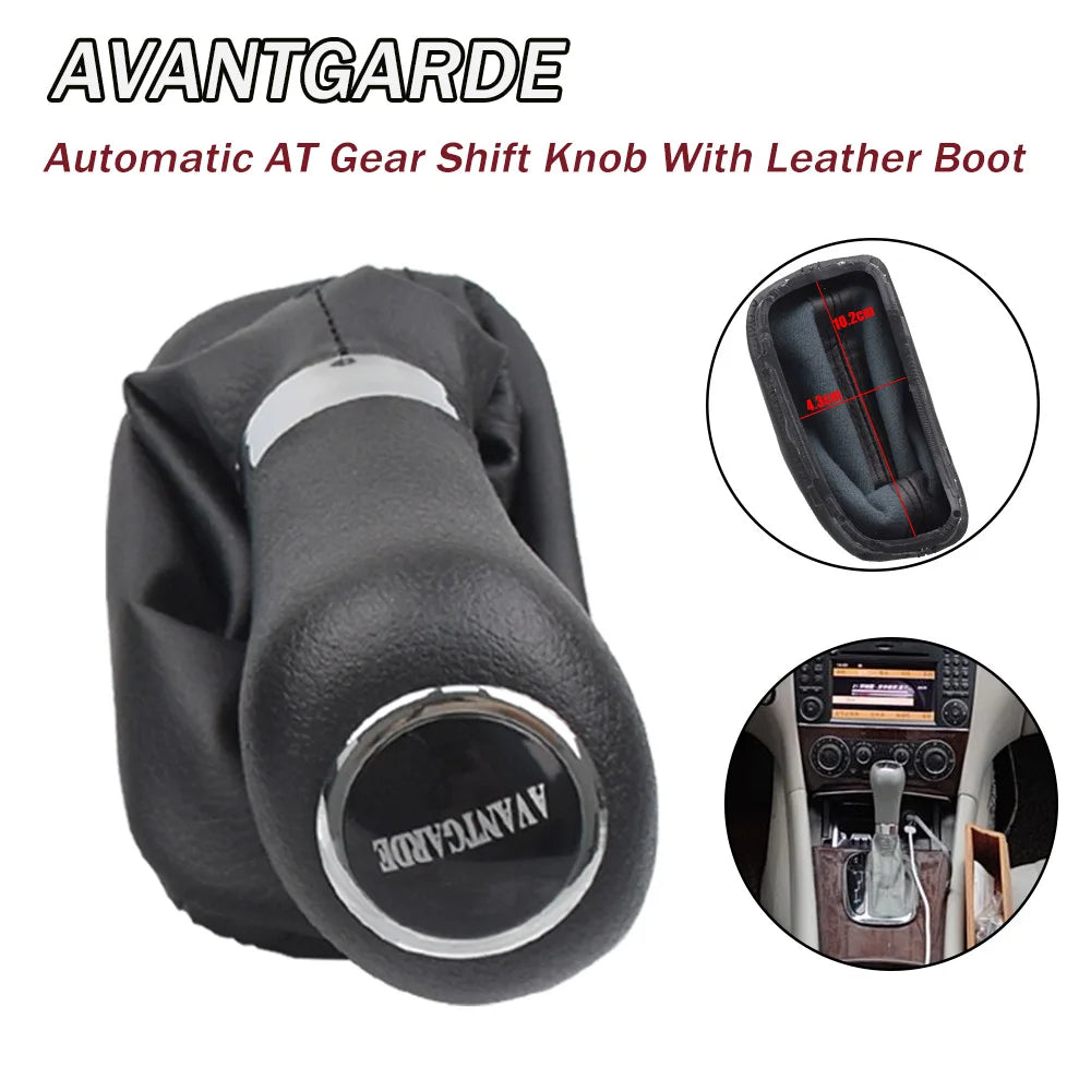 Fit For Mercedes Benz C Class W203 W209 CLASSIC AVANTGARDE ELEGANCE Automatic Gear Shift Stick Knob Lever HandBall Gaiter Boot