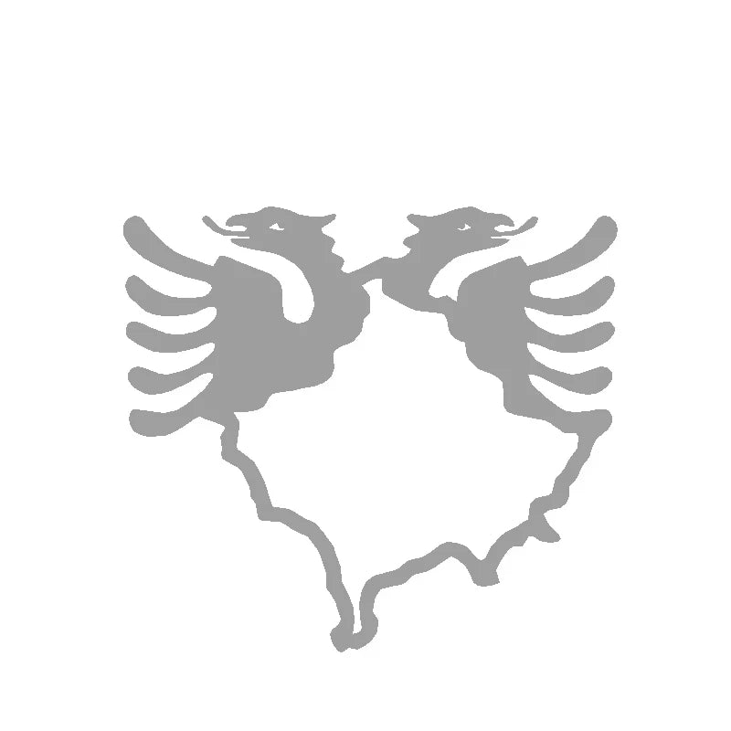 Kosovo Map Albania Double-Headed Eagle Vinyl Sticker Car Window Decor Laptop Decals for Apple MacBook Pro / Air Decoration