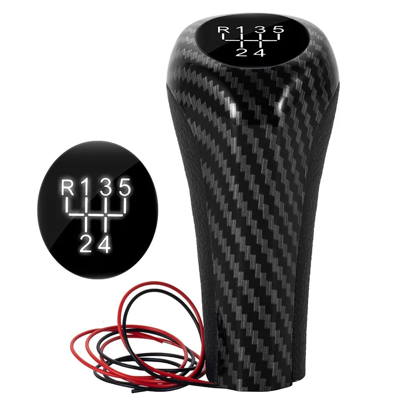 Bouton de levier de vitesses de voiture à LED 5/6 vitesses Levier de vitesses pour BMW F30 E60 E61 E28 E34 E39 X1 X3 E84 X4 F26 M3 M4 M5