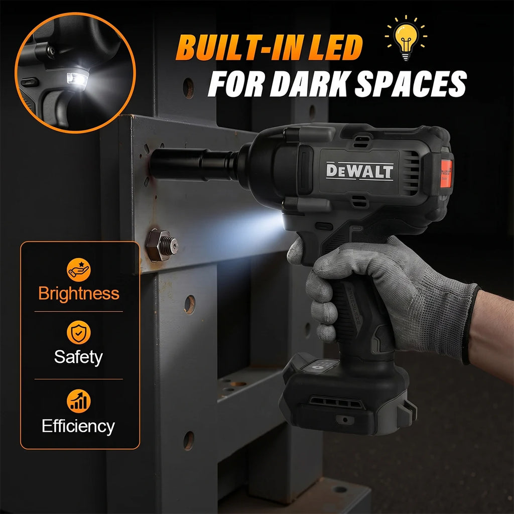 DeWalt DCF99M High Torque Brushless 20V Electric Impact Wrench Powered Electric Durable for Professiona Naked Tool