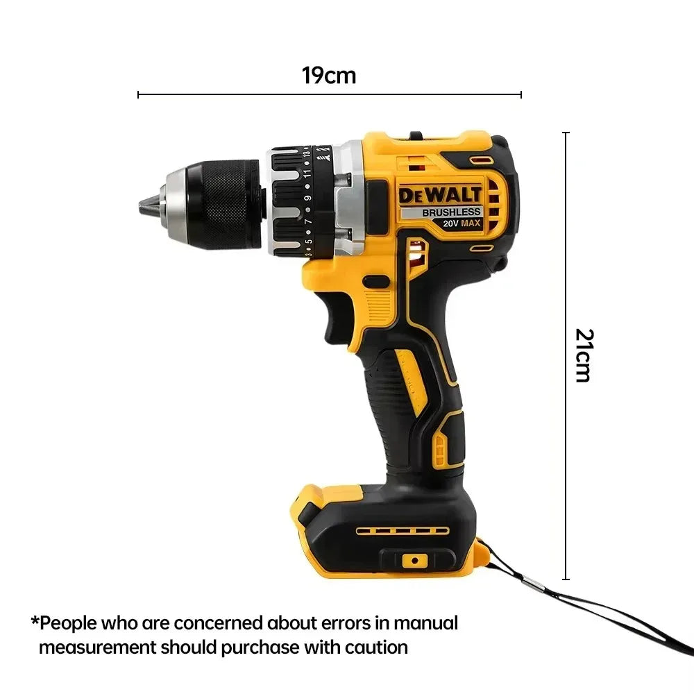 DEWALT DCD805 20V MAX XR Cordless Drill Driver 3-Mode LED Spotlight Impact Drill For Masonry Screwdriving Home Improvement