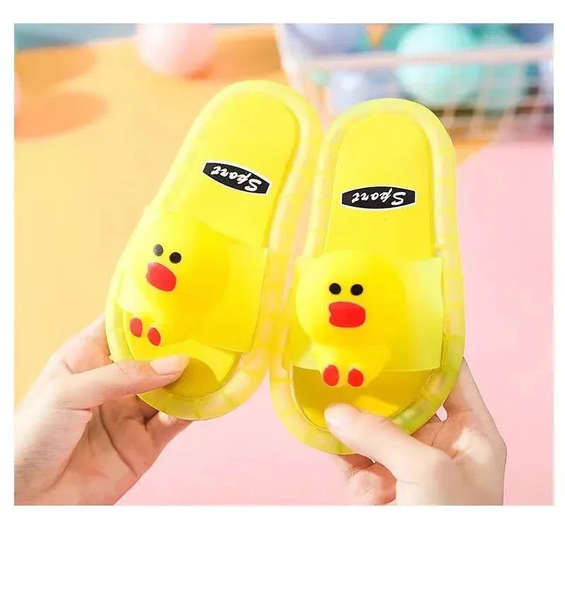 Luminous Children's Slippers Unicorn Crystal Shoes Sparkling Lights Boys and Girls Will Shine in The Cool Slippers