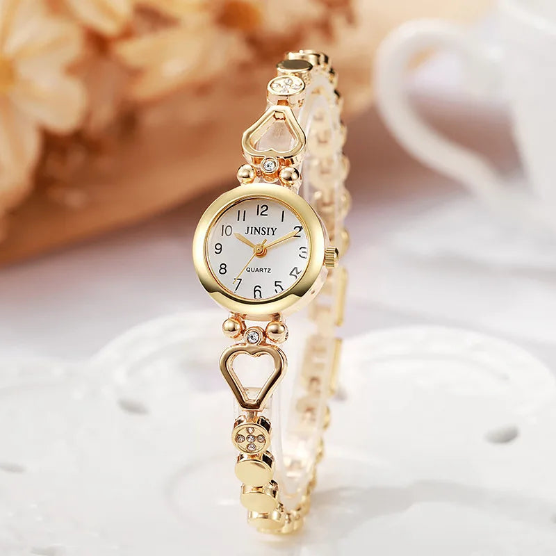 Fashion Women Bracelet Watches Luxury Gift Watches for Women Simple Ladies Quartz Watch Relojes Para Mujer Gold Watch Wholesale