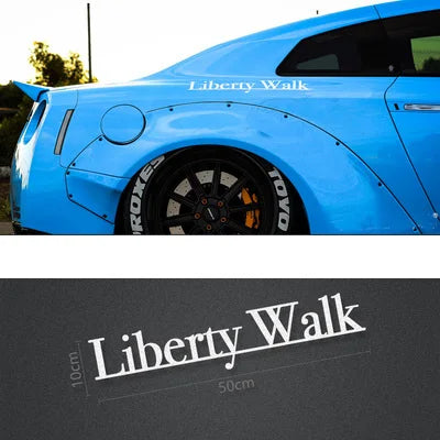 Performance Liberty Walk LB Rising Wide-bodied Modified Racing Bumper Sticker Reflective Car Window Hood Body Vinyl Decal