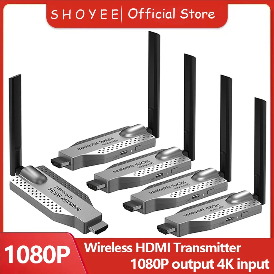 1080P 50m Wifi Wireless HDMI Extender Splitter Video Transmitter Receiver for PS4 Camera Laptop PC to TV Monitor Projector