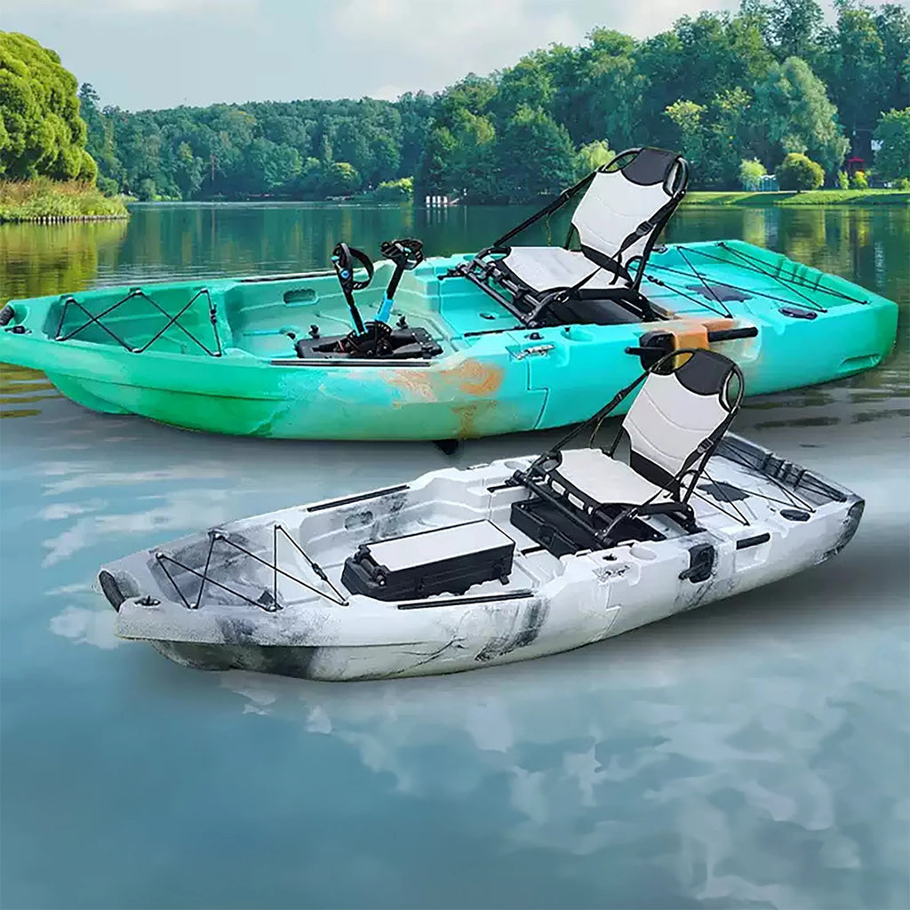 Modular Kayak Electric Pedal Driven HDPE Fishing Boat Portable Take Apart Canoe Motorized Lightweight Durable Accessories Gear