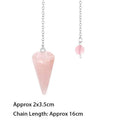 Amazonite Stone Natural Gem Stone Crystal Pendulum for Divination Answer Chakra Cone Amethysts Clear Pink Quartz Pendulos x226