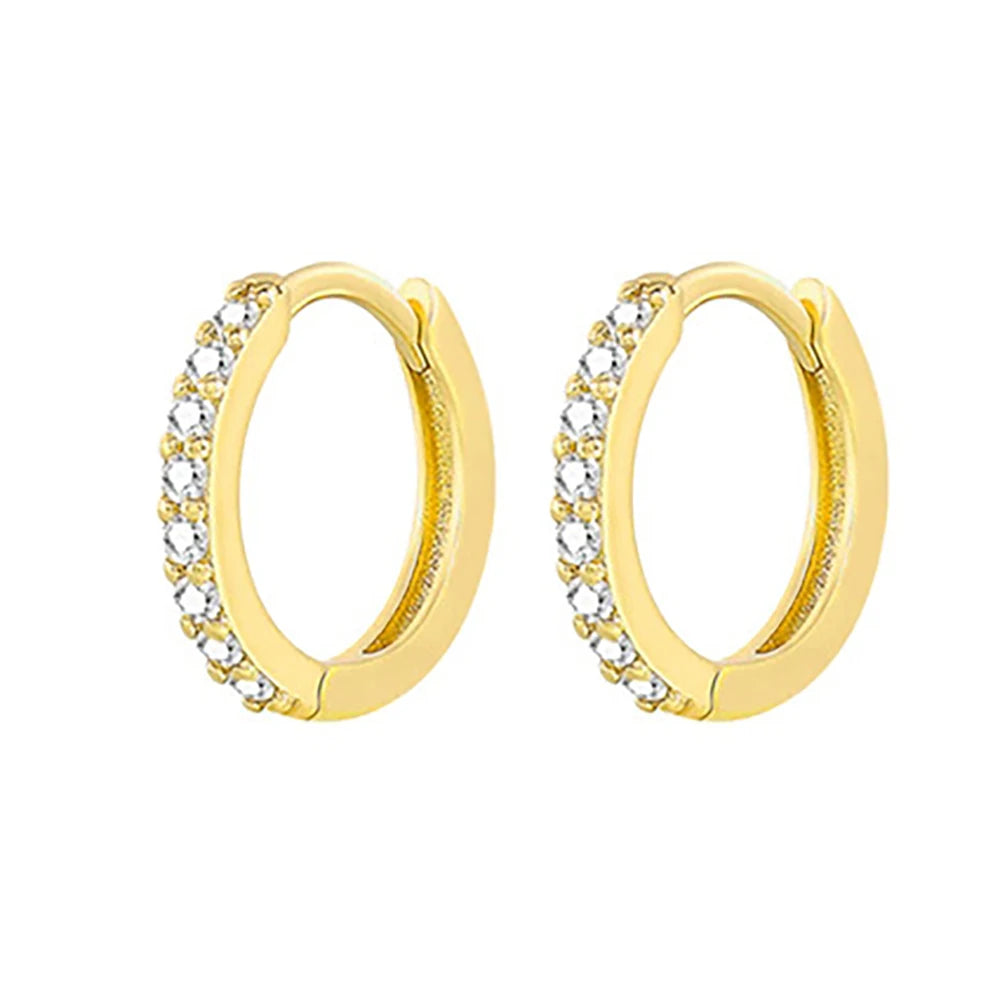 2Pcs Rainbow Little Huggies Stainless Steel Hoop Earrings Girl Tiny Rings Cartilage Small Helix Piercing Tragus Circle Men Hoops
