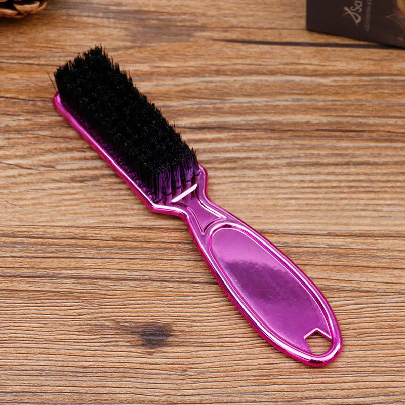 Six Colors Comb Brush  Small Beard Styling Brush Professional Shave Beard Brush Barber Vintage Carving Cleaning Brush