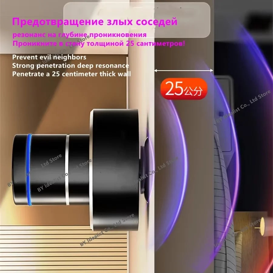 Adin 26w Vibro Enceinte Bluetooth Mini Subwoofer Portable Sans Fil Voisine Vibration Résonance Musique Colonnes Pour Téléphone