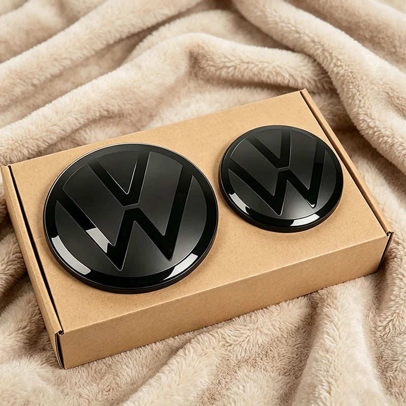 Not Affect ACC VW Car Front Grill Rear Trunk Emblem Lid Sticker For VW GTI Polo Golf MK6 Passat B6 Tiguan CC T-ROC Arteon Jetta