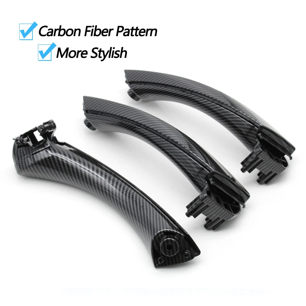 Poignée intérieure de porte gauche/droite avec garniture de poignée de rechange pour BMW Série 3 E90 E91 E92 316i 318i 320i 325i 328i