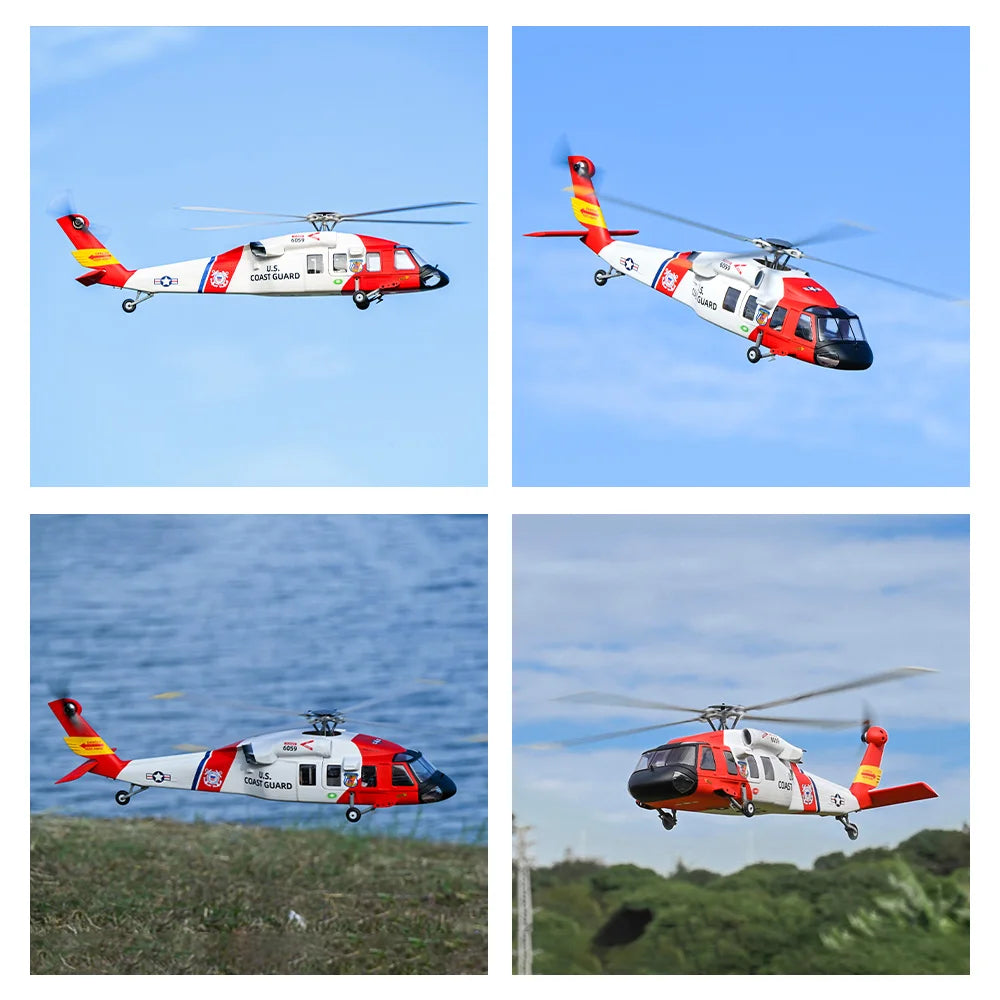 FLYWING MH-60T Jayhawk Scale Helicopter 470 Class LED Light ACE Controller MH60T rc Helicopter MH60 helicopter with GPS ATT mode