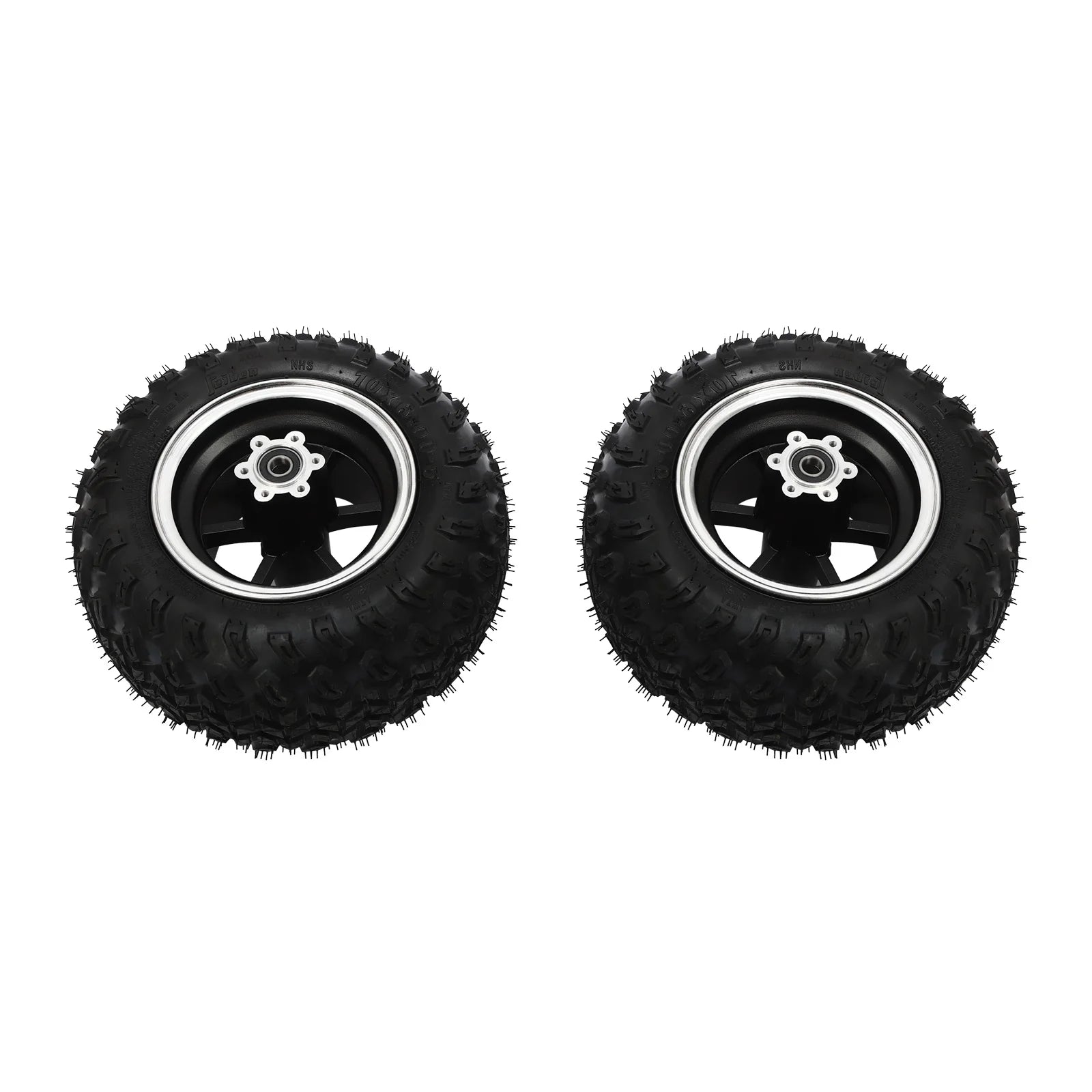 250W Black Motor Drive Air Wheel Conversion Kit 330.69-440.92Lbs Load Capacity Dual Wheel Set for Electric Beach Scooter