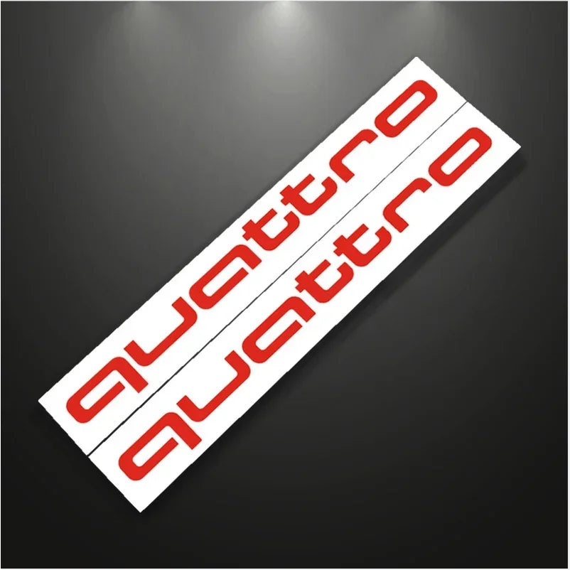 2pcs Car Body Reflective Stickers Decorative Stickers For Audi Quattro A1 A3 A4 A5 A6 A7 A8 Q2 Q3 Q5 Q7 S2 S3 S4 TT