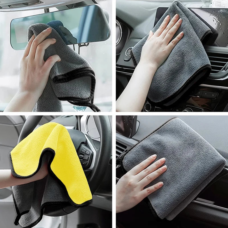 Car Wash Microfiber Towel Auto Cleaning Drying Cloth For Audi Sline A1 A3 A4 A5 A6 A7 A8 Q2 Q3 Q5 Q7 Q8 S1 S3 RS5 TT Accessories