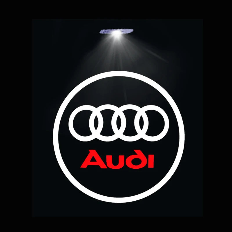 Lumière de bienvenue à LED pour portière de voiture Audi A4 A8 Q3 Q5 Q7 B5 B6 B7 B8 B9 A1 A3 8V 8P 8L A6 C5 C6 C7 style Quattr TYD-Audi 2