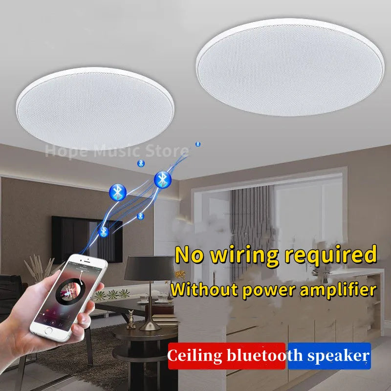 High Quality Home Theater Ceiling Speakers 30W High Power Host Wiring-free Wireless Bluetooth Connection With Remote Control