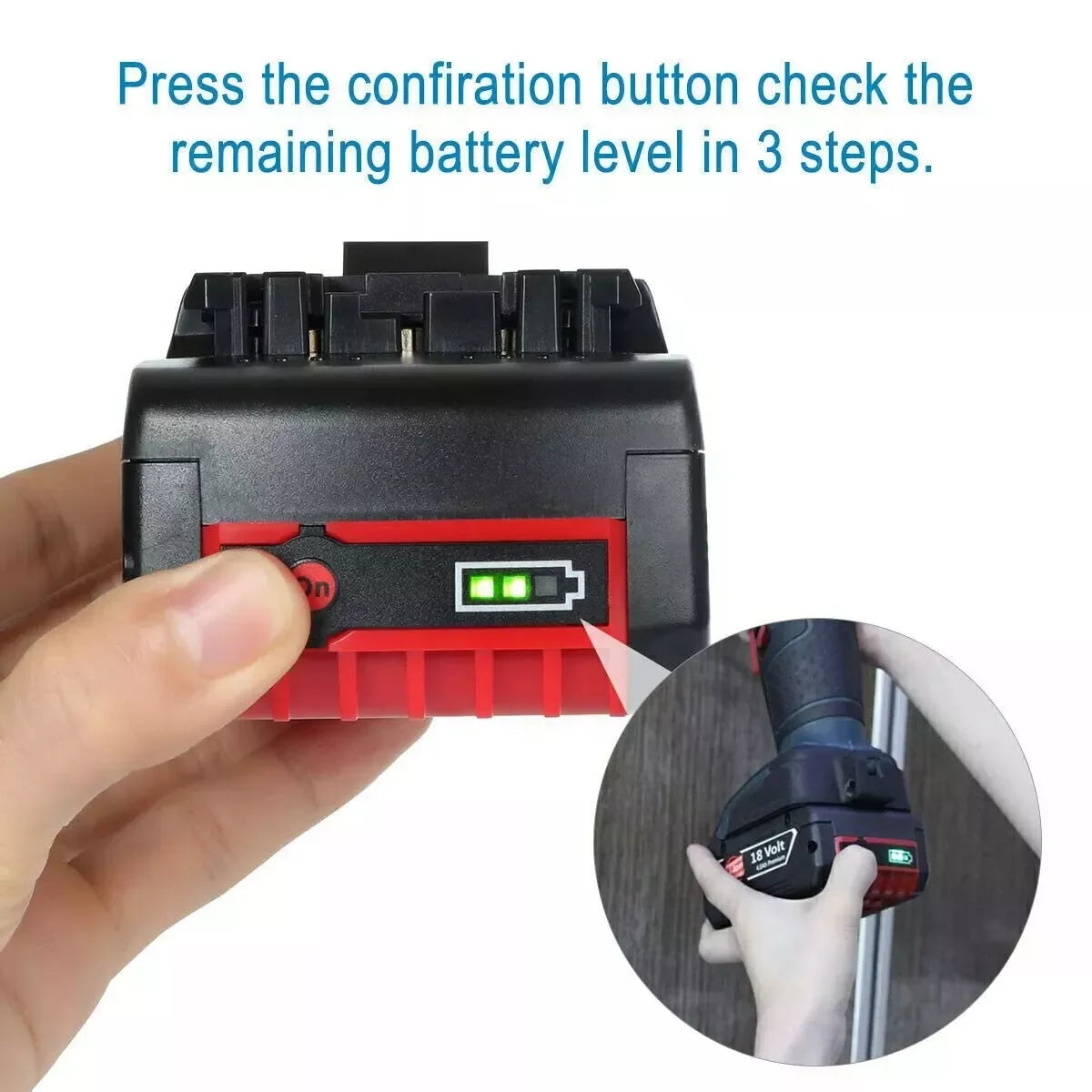 For BOSCH 18V 8.0Ah Lithium-ion Battery GBA 18V 8000mAh Professional GBA GSR GSB BAT618 BAT609 BAT619 BAT620 Power Tool Battery
