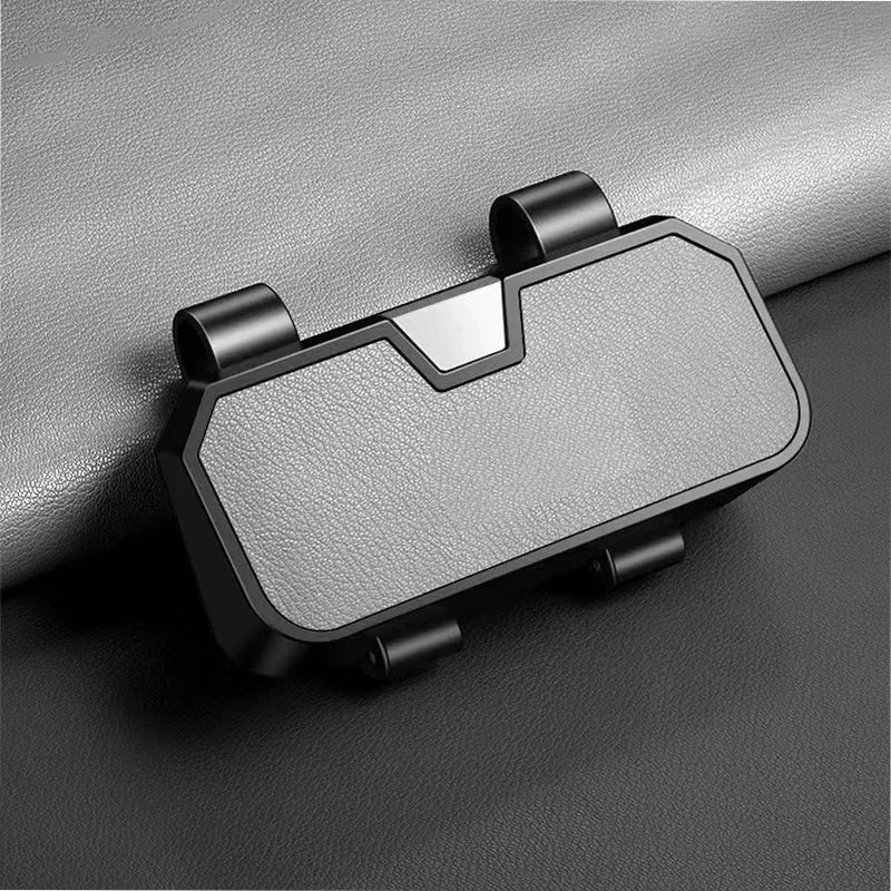 Premium Goatskin Texture Eyeglass Case for Opel Double Layer Storage Box for Glasses Cards Portable Multifunctional Organize