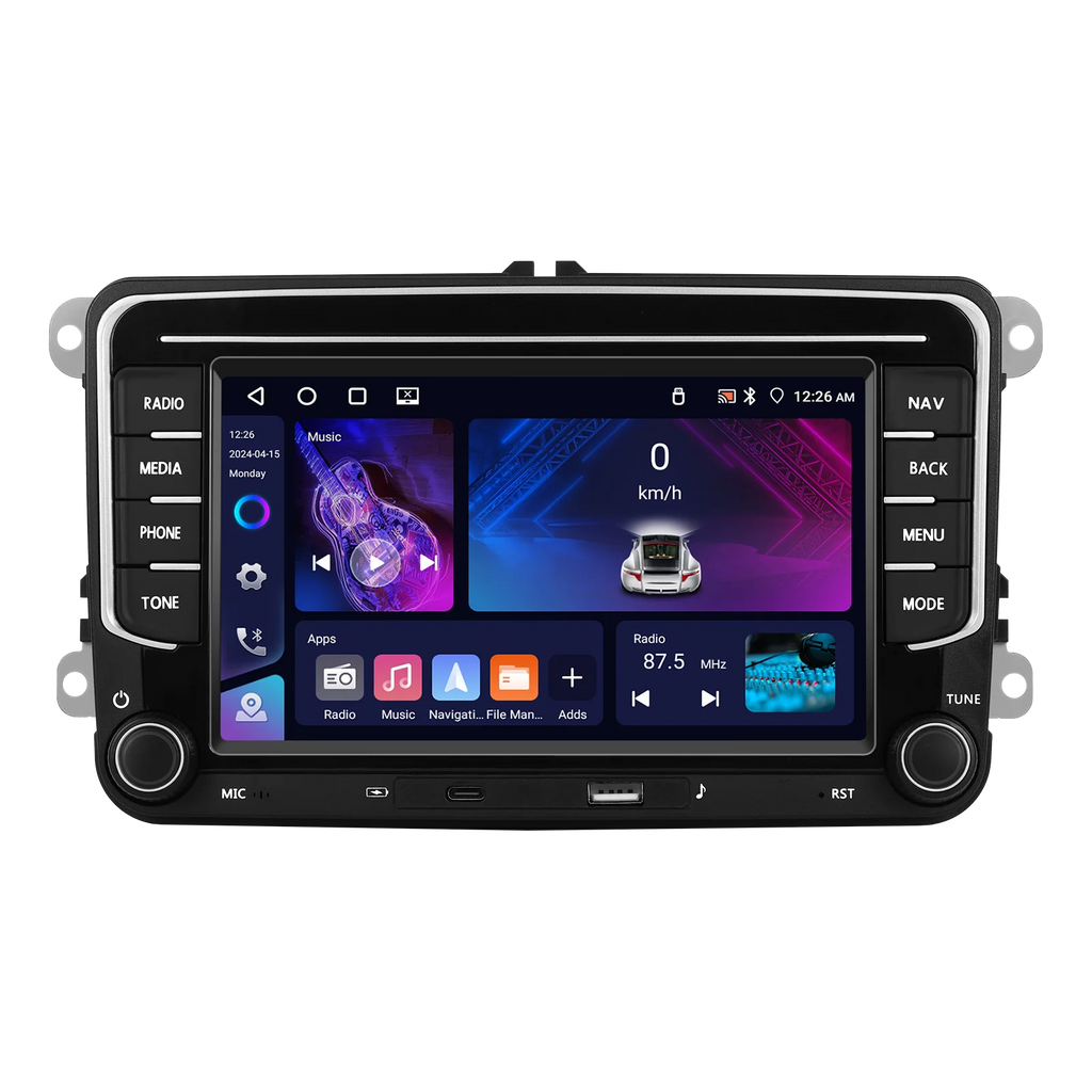 Podofo 7 "9" CarPlay Android Car Radio For Volkswagen VW Golf Passat JETTA Skoda SEAT Car Intelligent System 2din GPS Car Radio