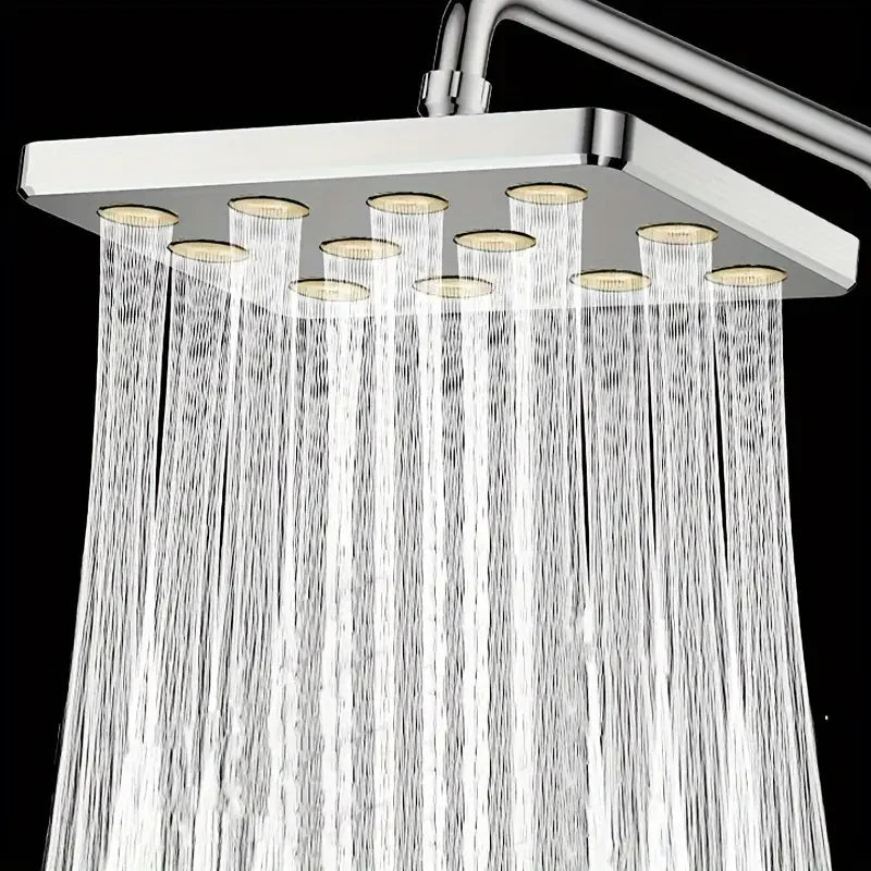 10-inch Overhead Shower Universal Large Shower Head Pressurized Anti-blocking Shower Head Bathroom Hotel Small Waist Shower