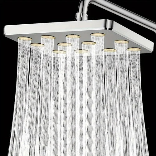 10-inch Overhead Shower Universal Large Shower Head Pressurized Anti-blocking Shower Head Bathroom Hotel Small Waist Shower