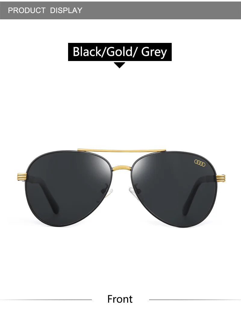 For audi High end luxury men driving polarized sunglasses, brand luxury design anti glare, men women Driver goggles gentlemanly