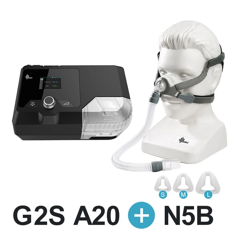 Original BMC G2S A20 Auto CPAP Machine Automatic Pressure Adjustment Sleep Machine with Mask Snoring Device For Sleep Apnea COPD