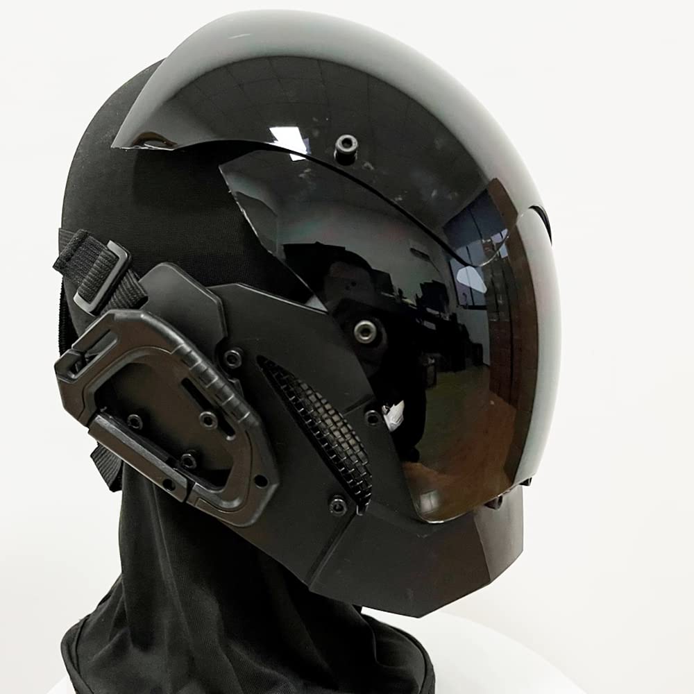 JAUPTO Cyberpunk Mask Playing Cosplay Future Futuristic Cool Standard Model Science Fiction for Halloween Party