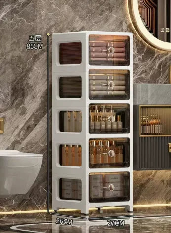 4/5/6floors drawer-type slit storage cabinet ultra-narrow slit cabinet for refrigerator multi-layer storage rack for bathroom