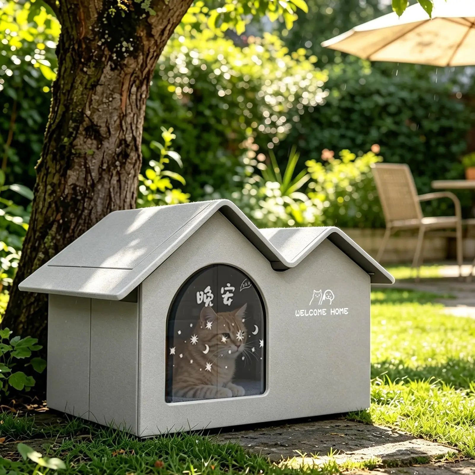 Pet Cooling Ice House Air Conditioning Bed Summer Cooling Tool Cat Dog Nest Four Season for Small Middle Pet Ice House