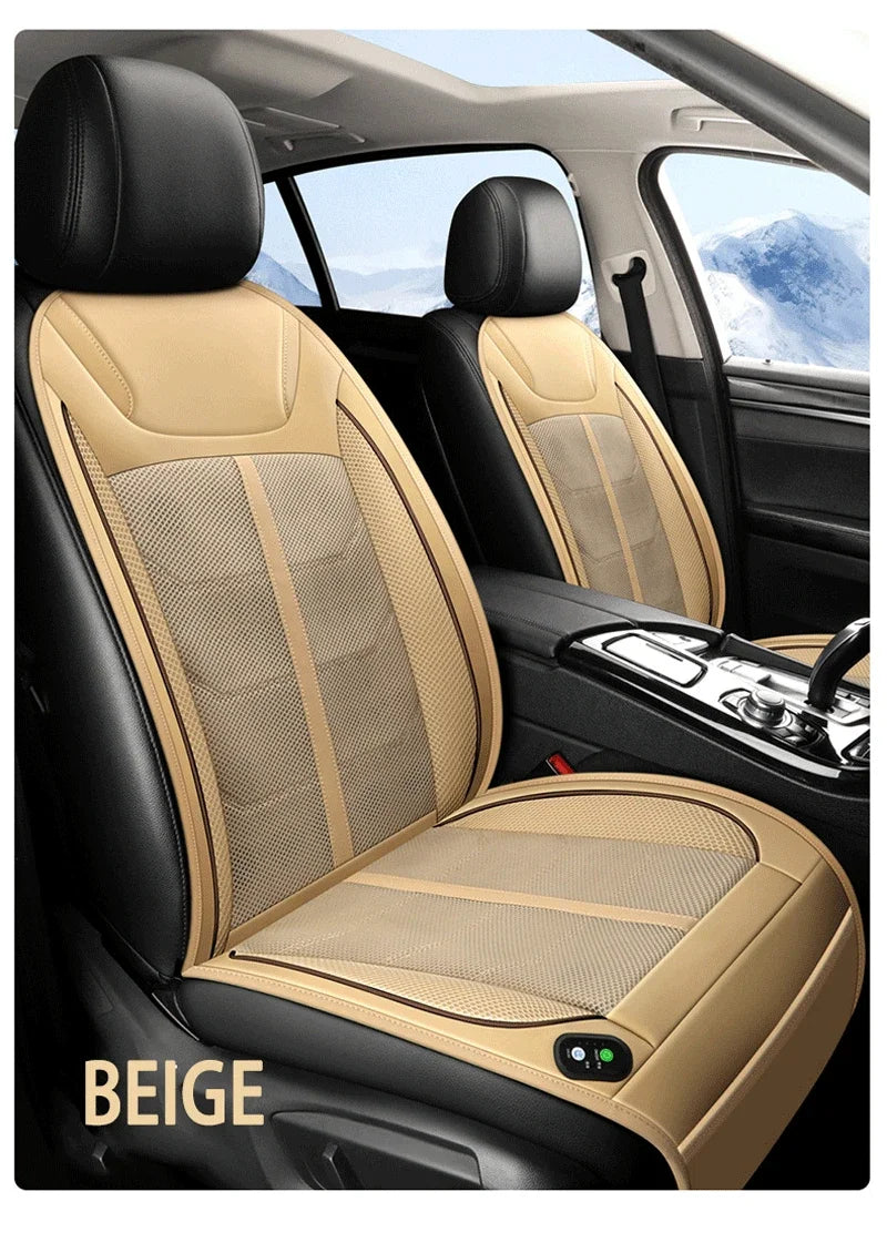 DC 12V 24V Car Summer Cool Cooling Air Vent Seat Chair Cushion Cover With Fast Blowing Ventilation Car Seat Cooler Pad Fan