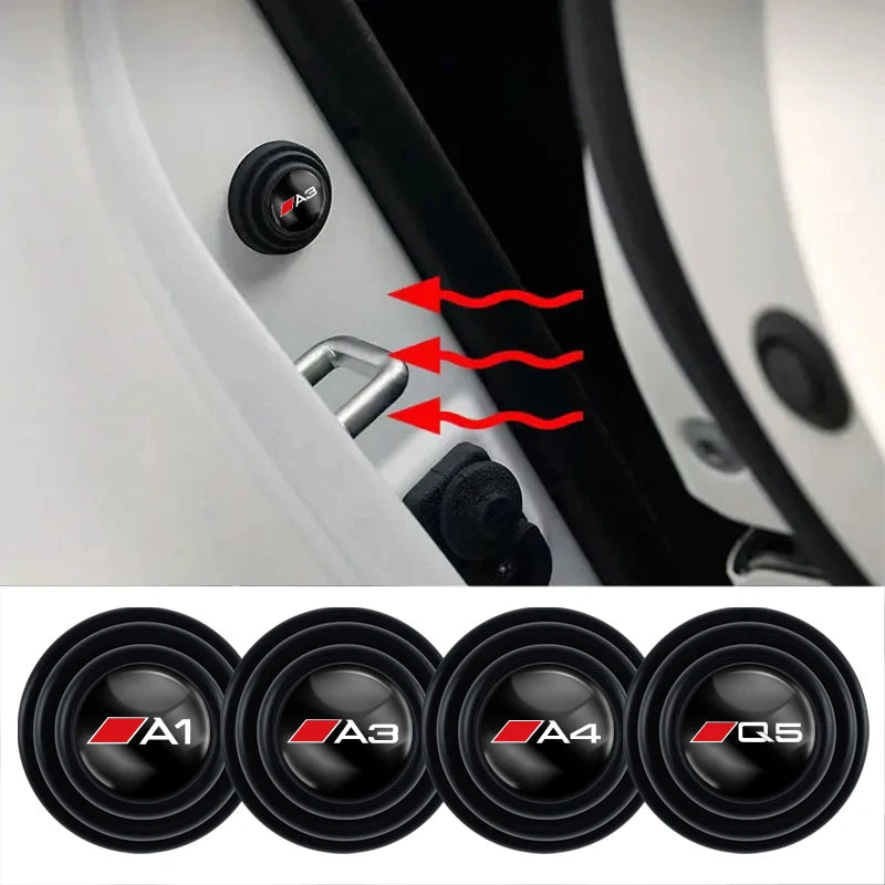 4Pcs Car Door Anti-shock Pad Anti-noise Buffer Gasket Auto Interior For Audi A1 A2 A3 A4 A5 A6 A7 A8 Q1 Q2 Q3 Q4 Q5 Q6 Q7 Q8 RS3