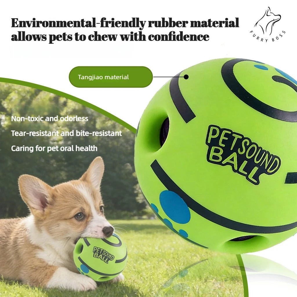 Pet Toy Indestructible Chew Toy Ball, Durable Dog Toy, Self-Entertaining Sound Ball, Puppy Cross-Border Dog Toy