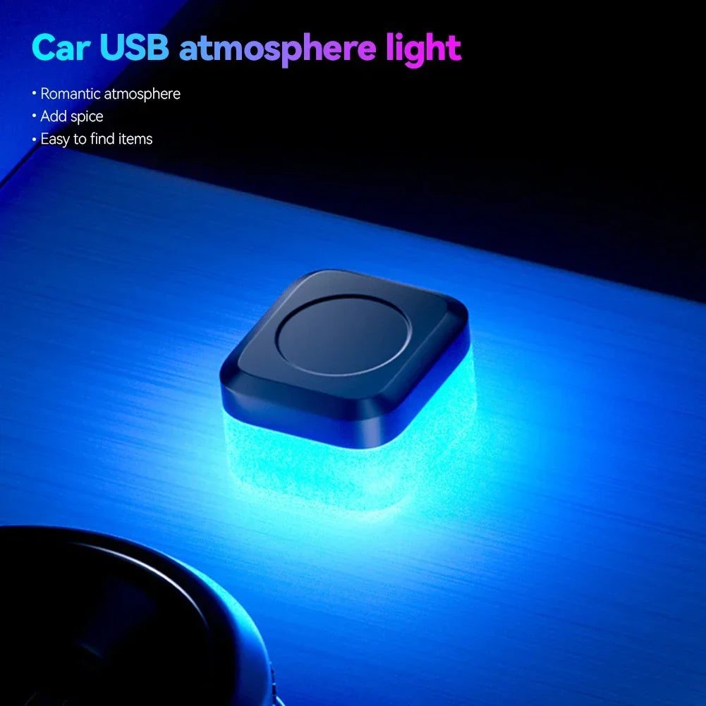 1/2PCS Mini USB Car LED Light Auto LED Interior Lighting DC 5V USB LED Atmosphere Light Laptop Keyboard Light Decoration Night