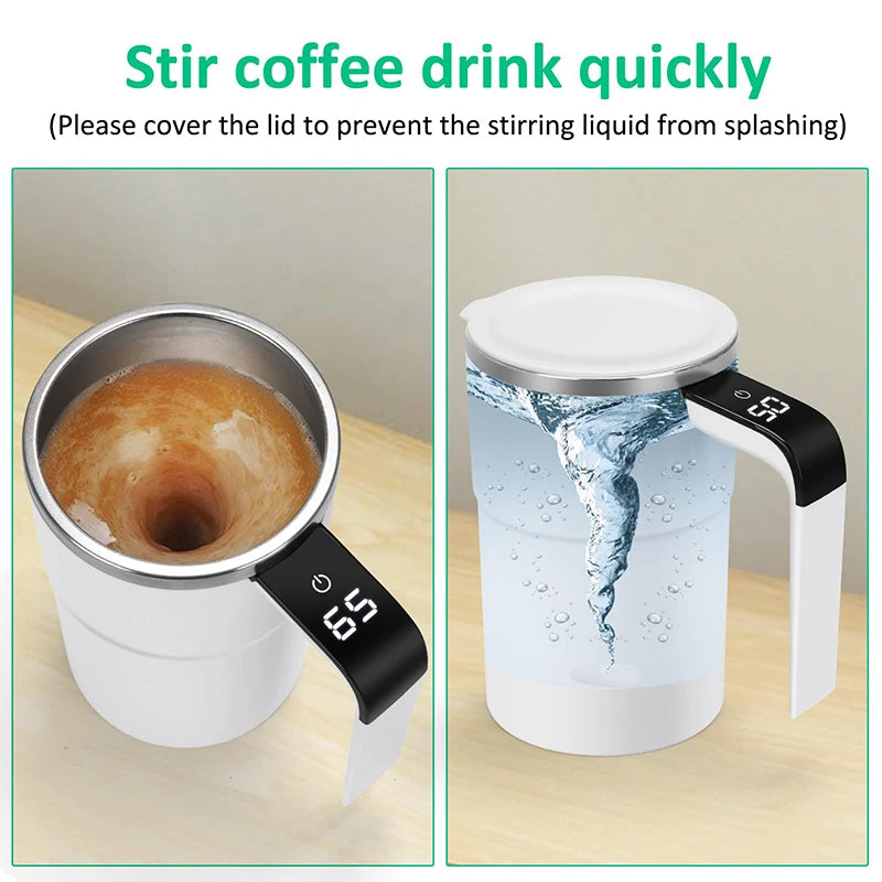 TINSOL New Magnetic Auto Stirring Coffee Maker Smart Electric Pour-Over Coffee Maker Portable Protein Powder Mixer USB Charging